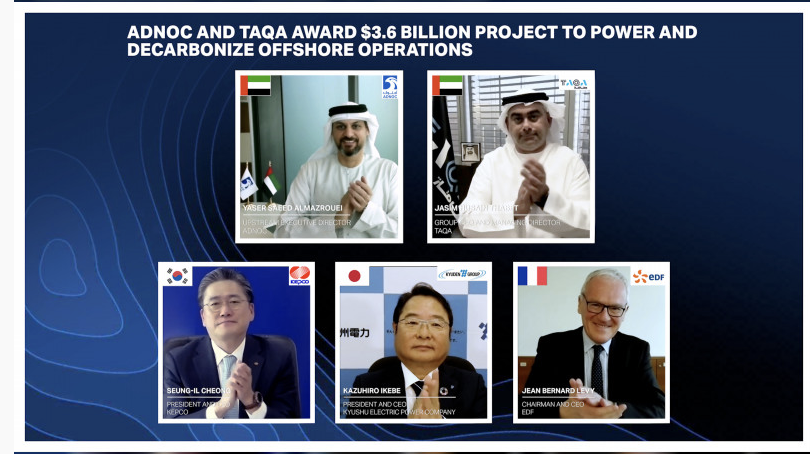ADNOC, TAQA announce $3.6 billion project to power, decarbonise offshore operations